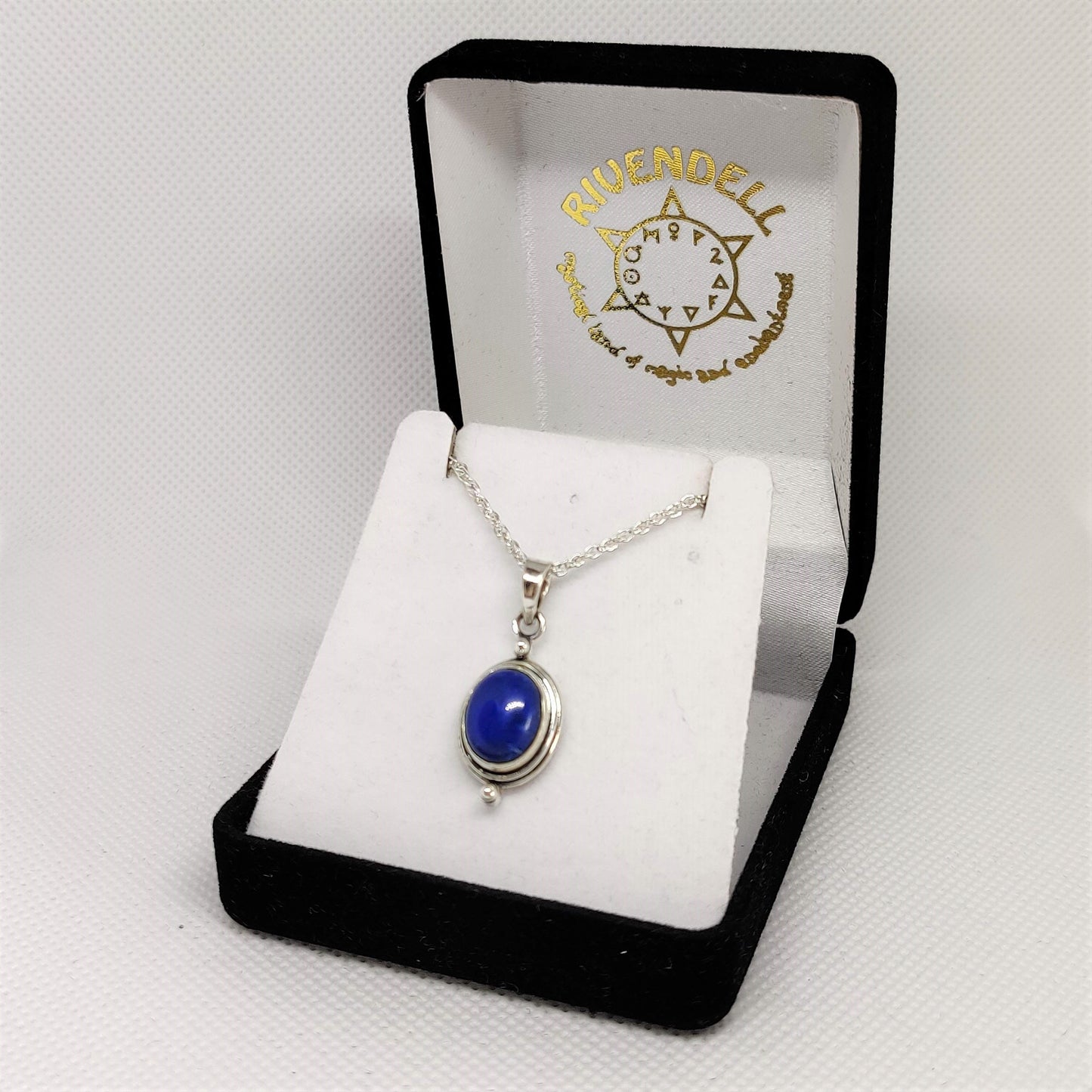 Lapis Lazuli 925 Sterling Silver Pendant - Rivendell Shop