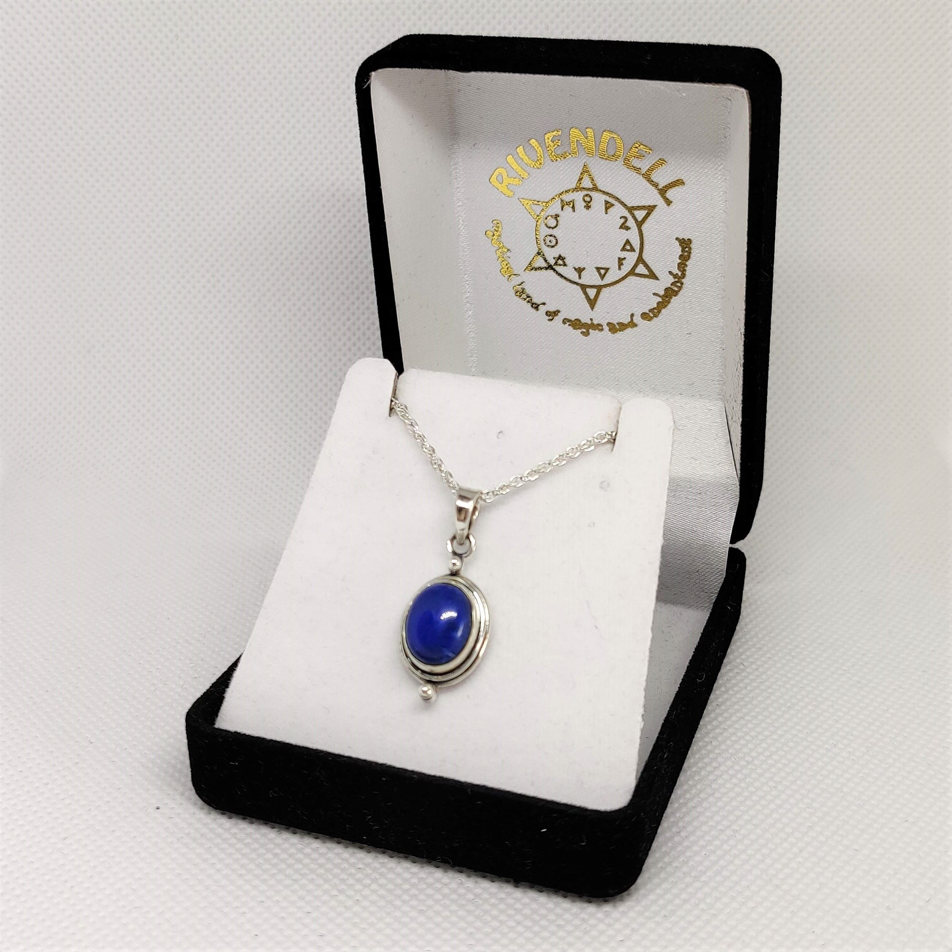 Lapis Lazuli 925 Sterling Silver Pendant - Rivendell Shop