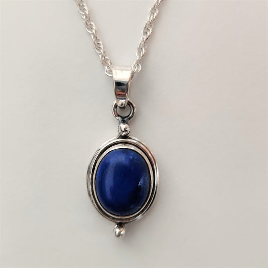 Lapis Lazuli 925 Sterling Silver Pendant - Rivendell Shop