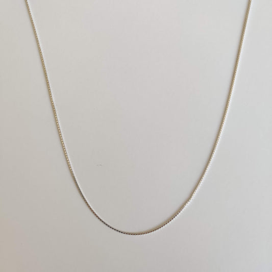 Sterling Silver 925 Box Chain Necklace - Rivendell Shop