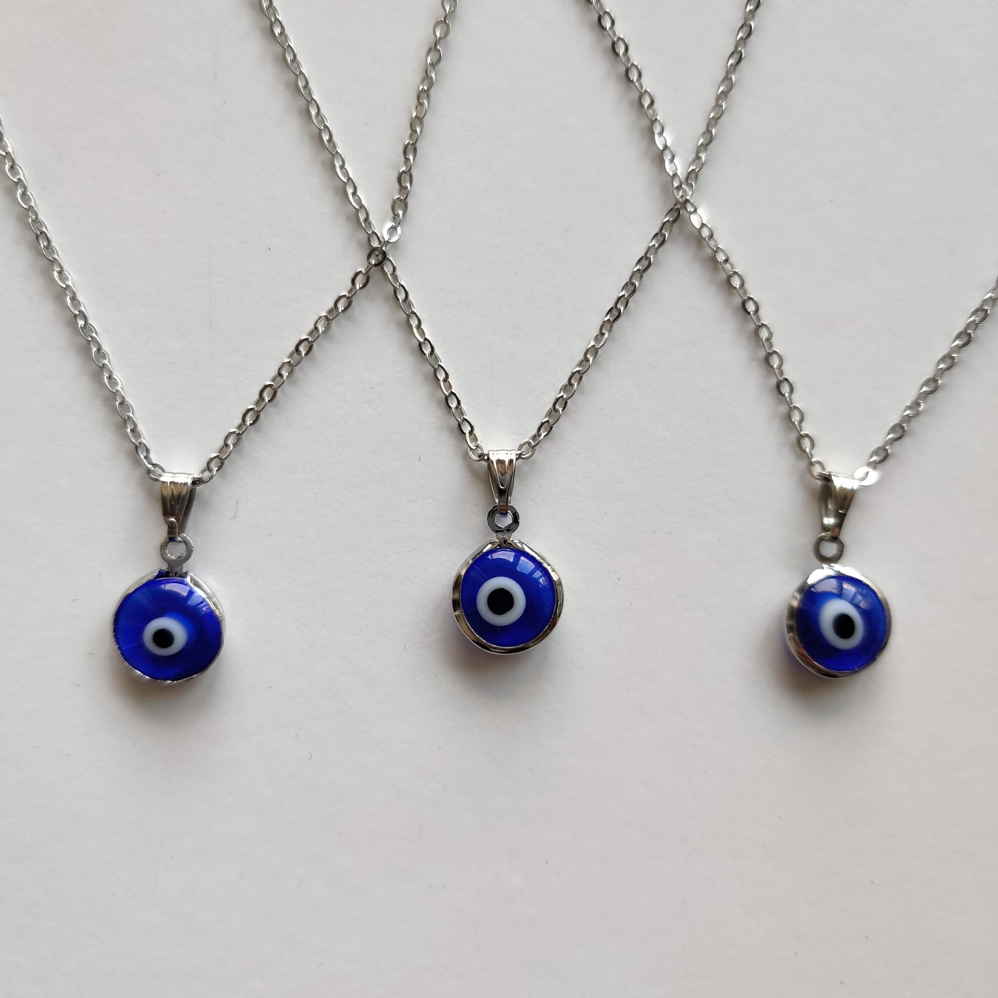 Evil Eye Pendant with Silver Chain - Rivendell Shop