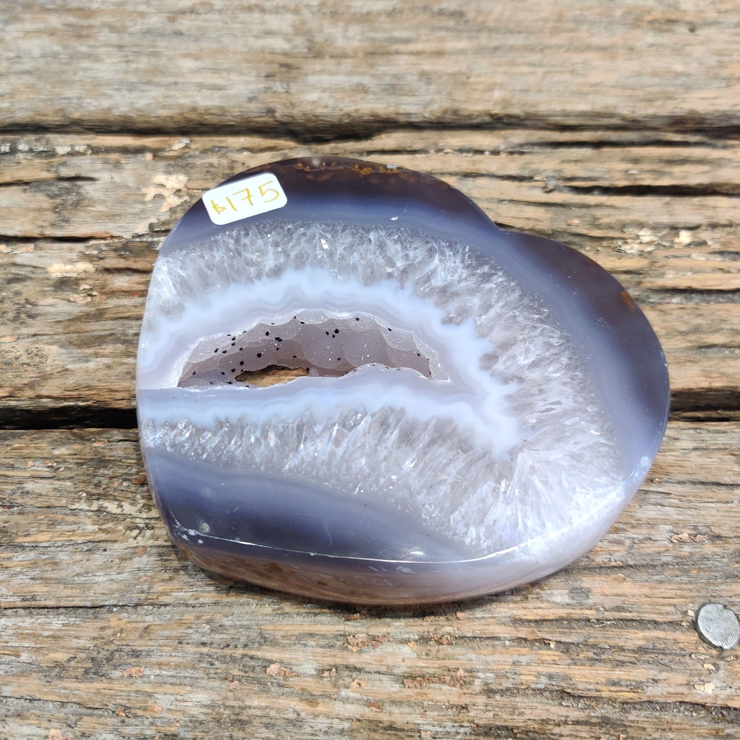 Agate Heart - Purple - Rivendell Shop