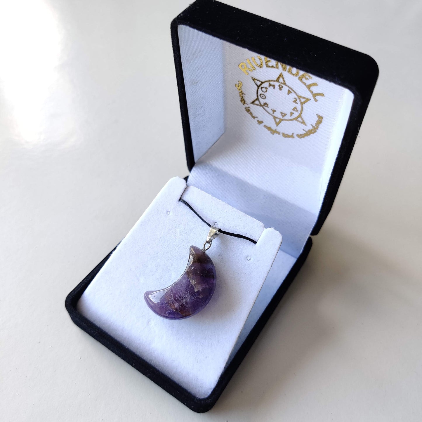Amethyst Moon Pendant - Rivendell Shop