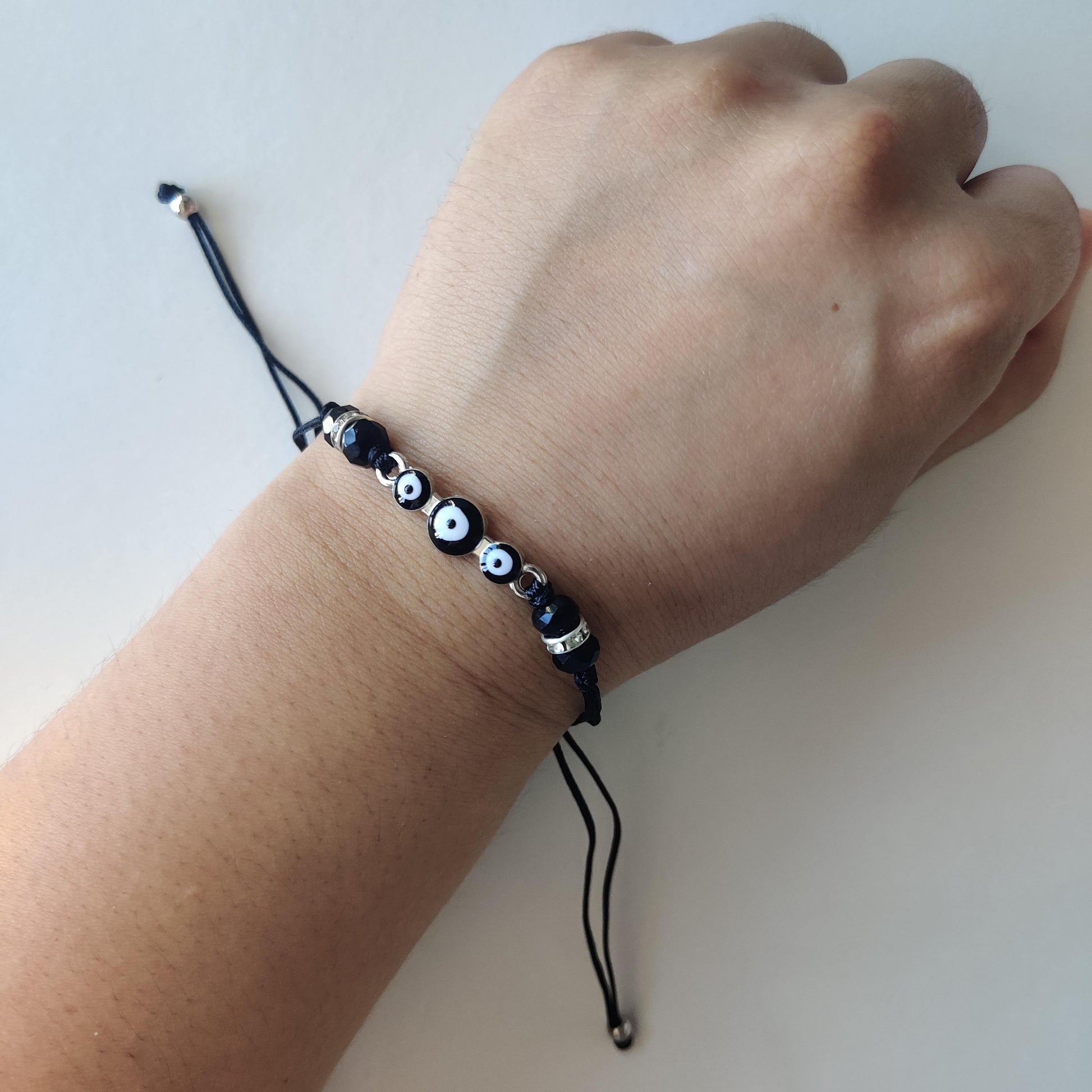 Evil Eye Protection Bracelet - Black - Rivendell Shop