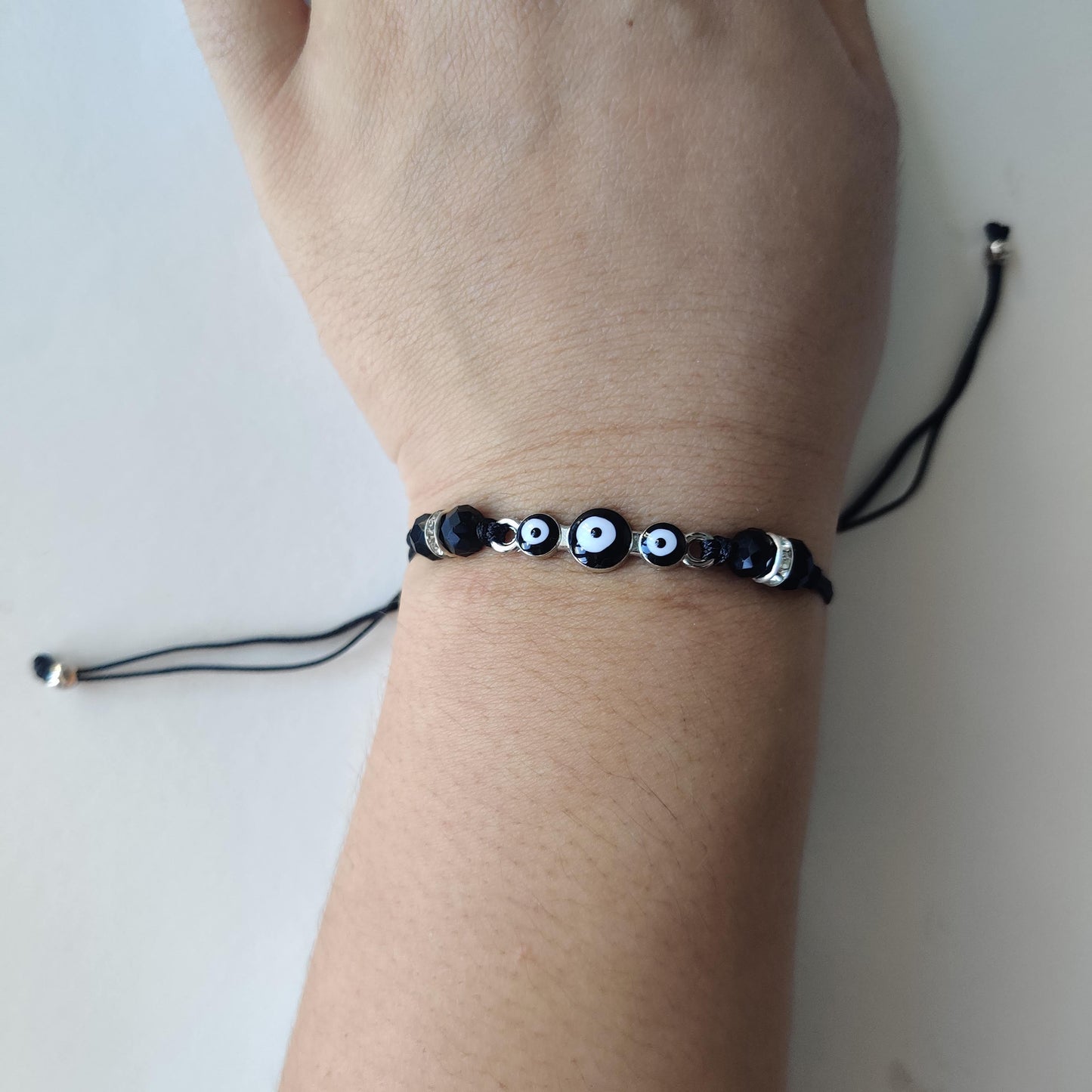 Evil Eye Protection Bracelet - Black - Rivendell Shop