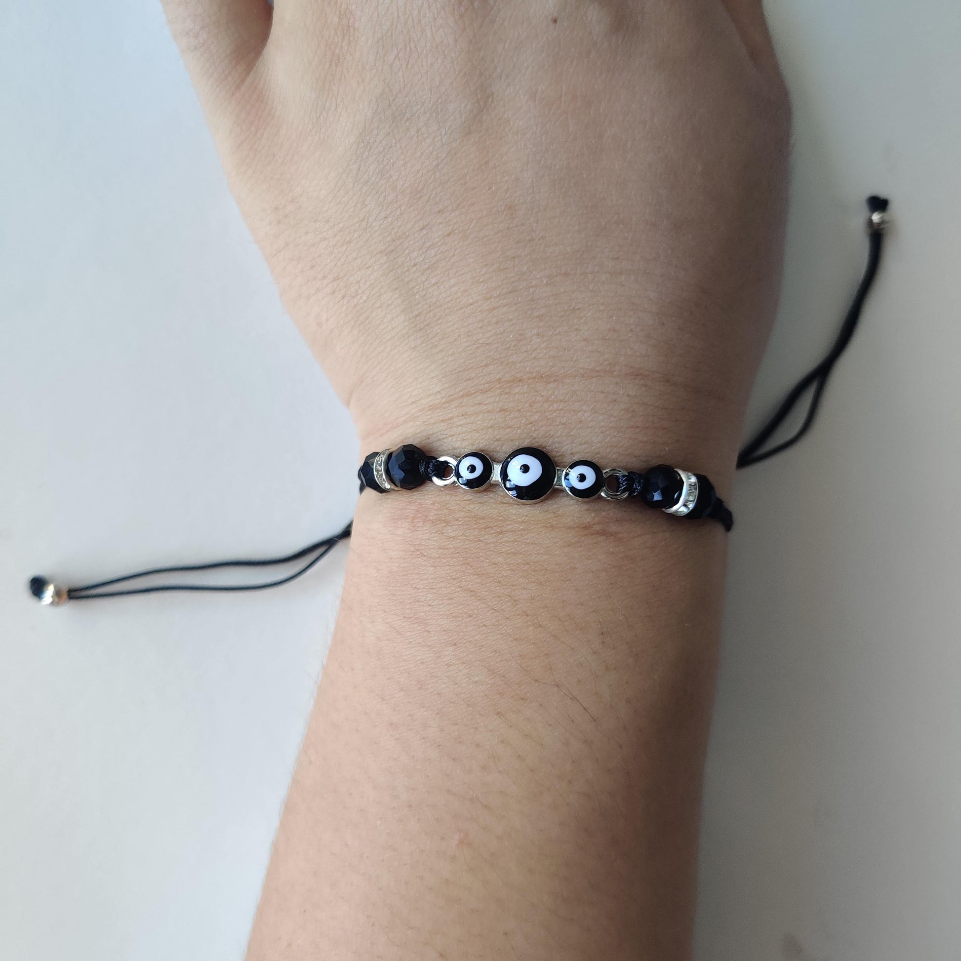 Evil Eye Protection Bracelet - Black - Rivendell Shop