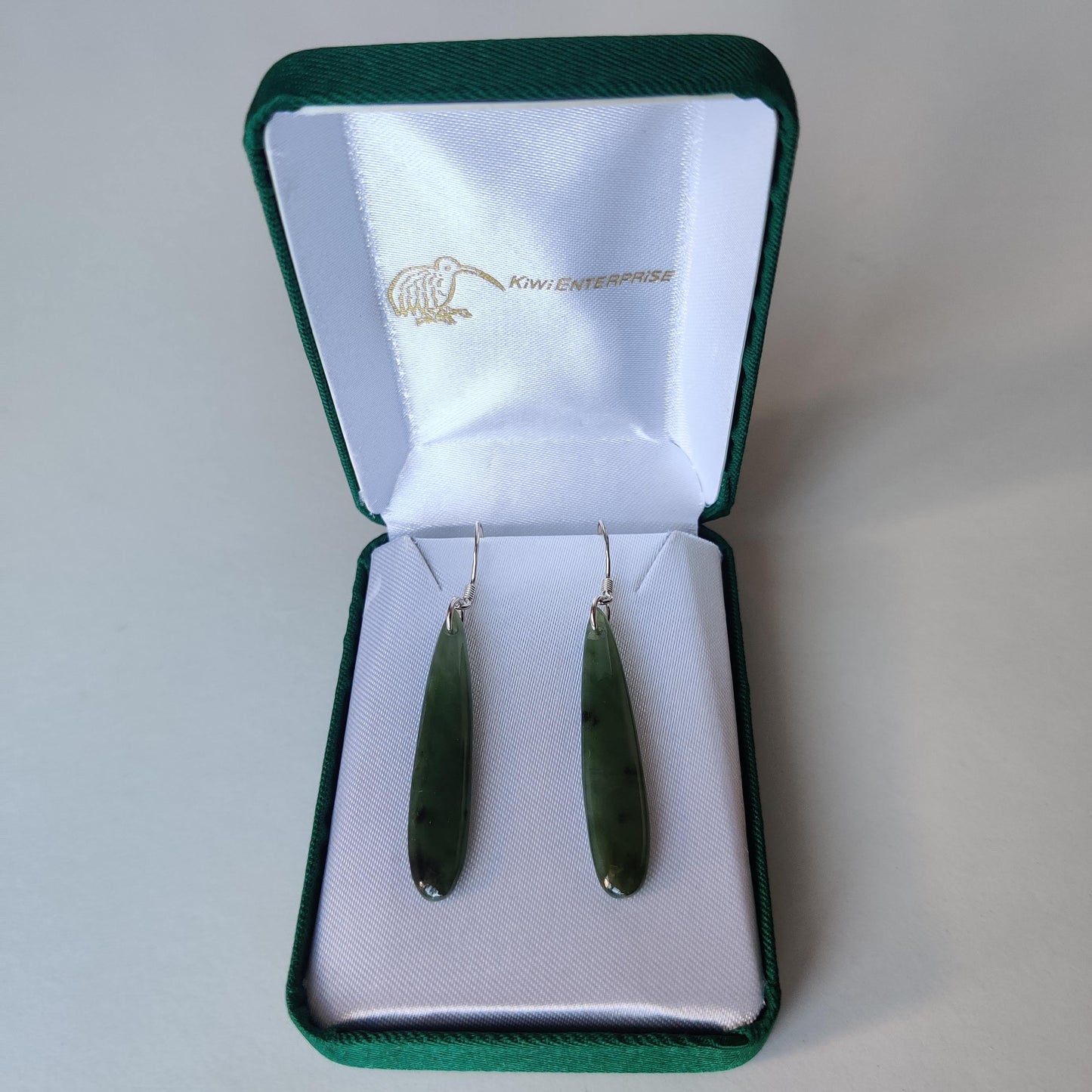 Teardrop Greenstone Earrings - Rivendell Shop
