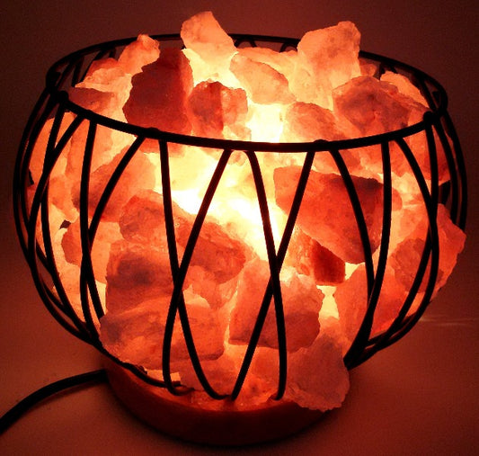 Crystal Energy Caged Himalayan Salt Lamp - Rivendell Shop