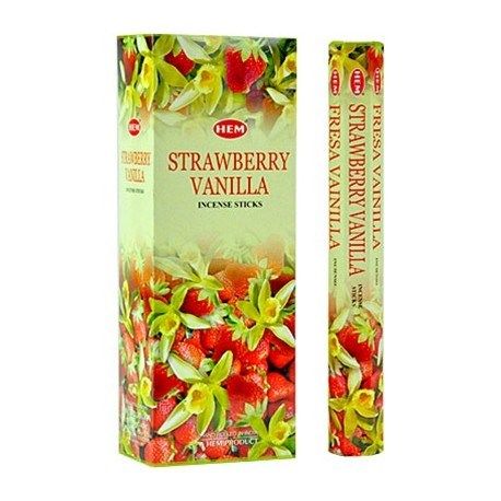 HEM Hexagon Strawberry Vanilla Incense 6 Pack - Rivendell Shop