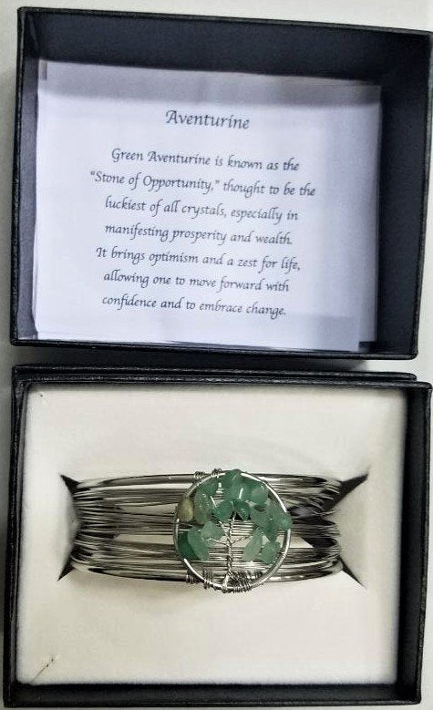 Green Aventurine Tree of Life Bracelet - Rivendell Shop