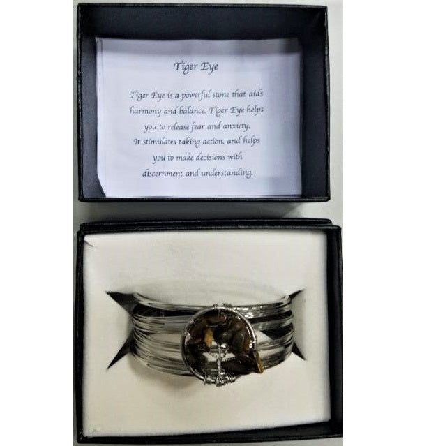 Tiger's Eye Tree of Life Bracelet - Rivendell Shop