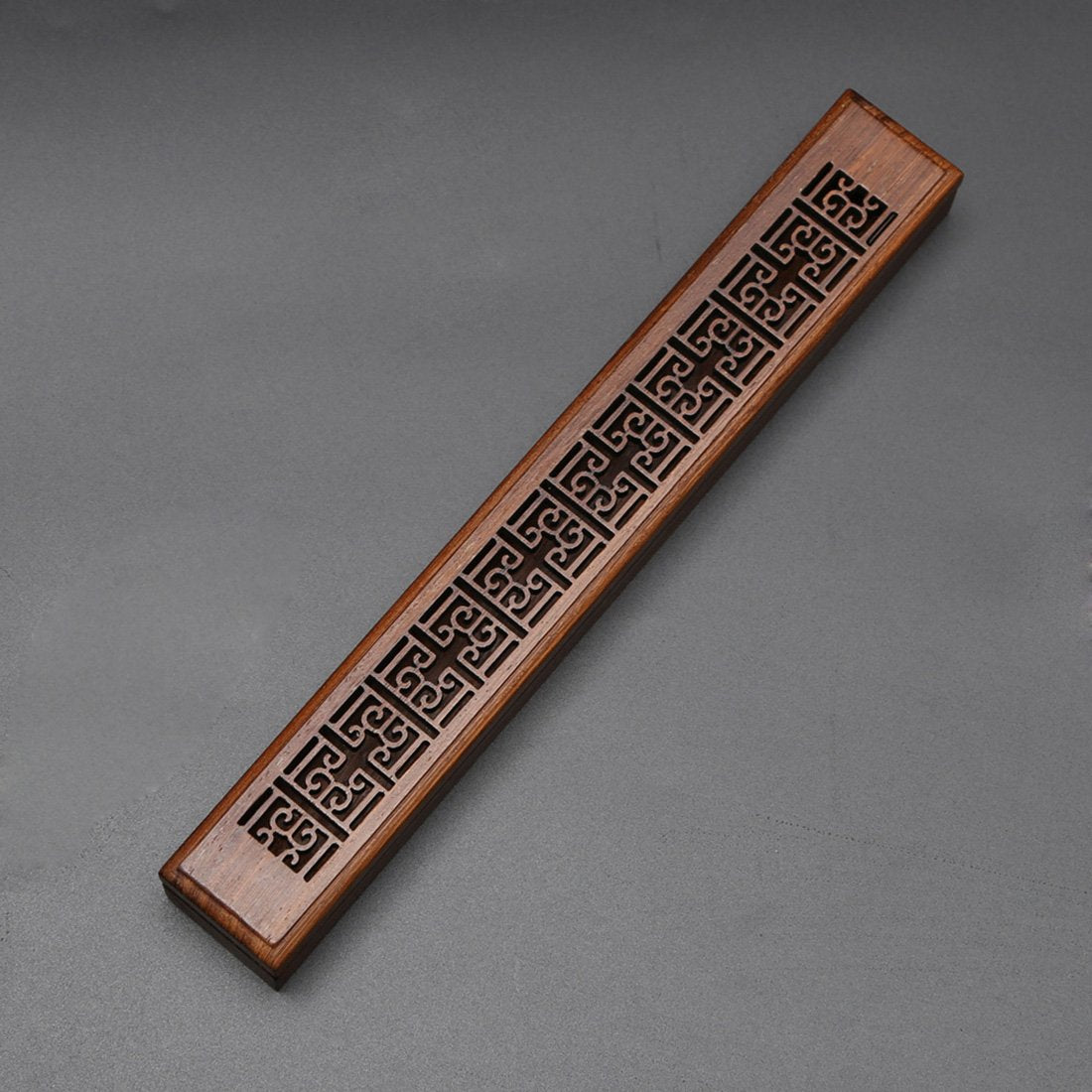 Wood Aromatherapy Incense Box Greek Trellis - Rivendell Shop
