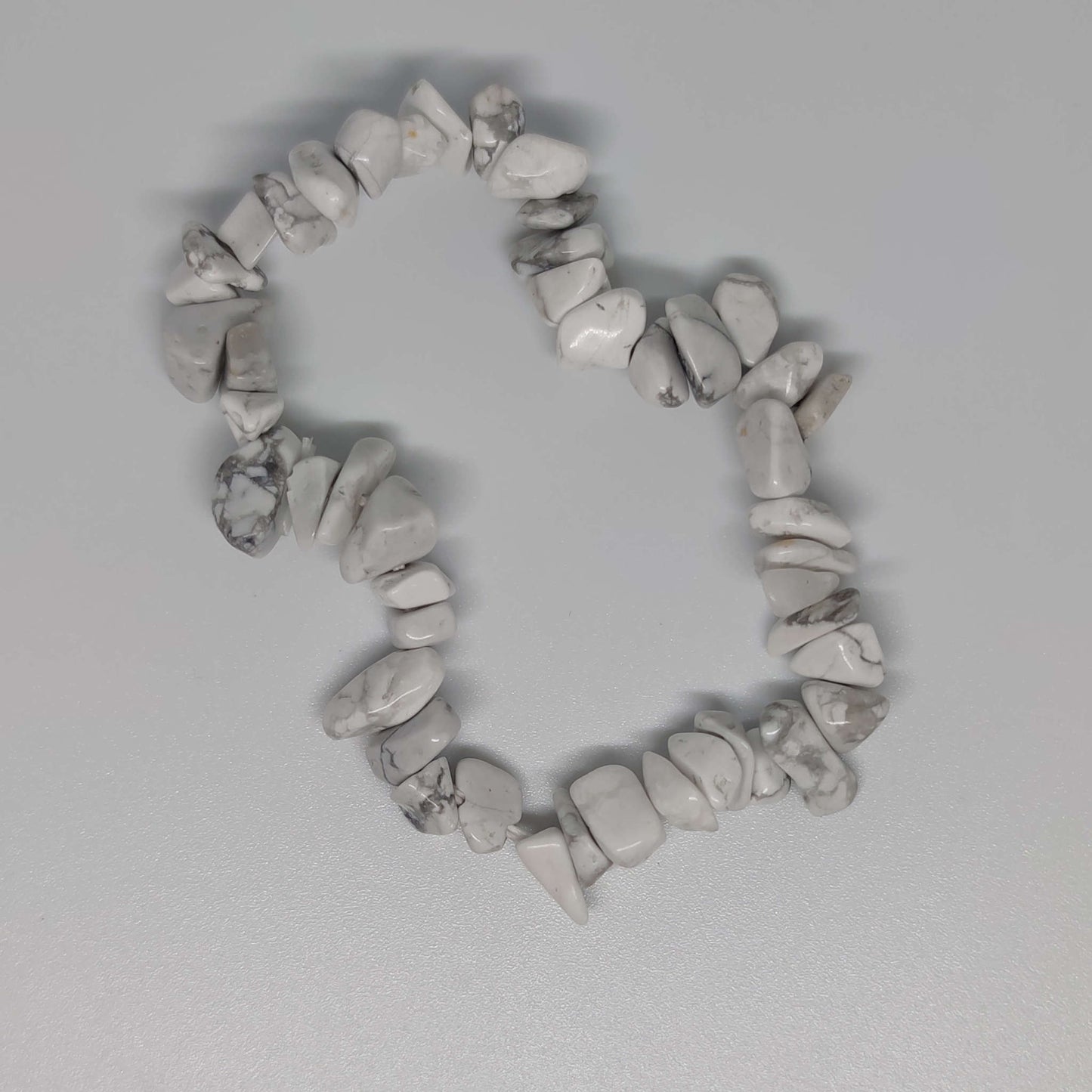 White Howlite Chip Crystal Bracelet - Rivendell Shop