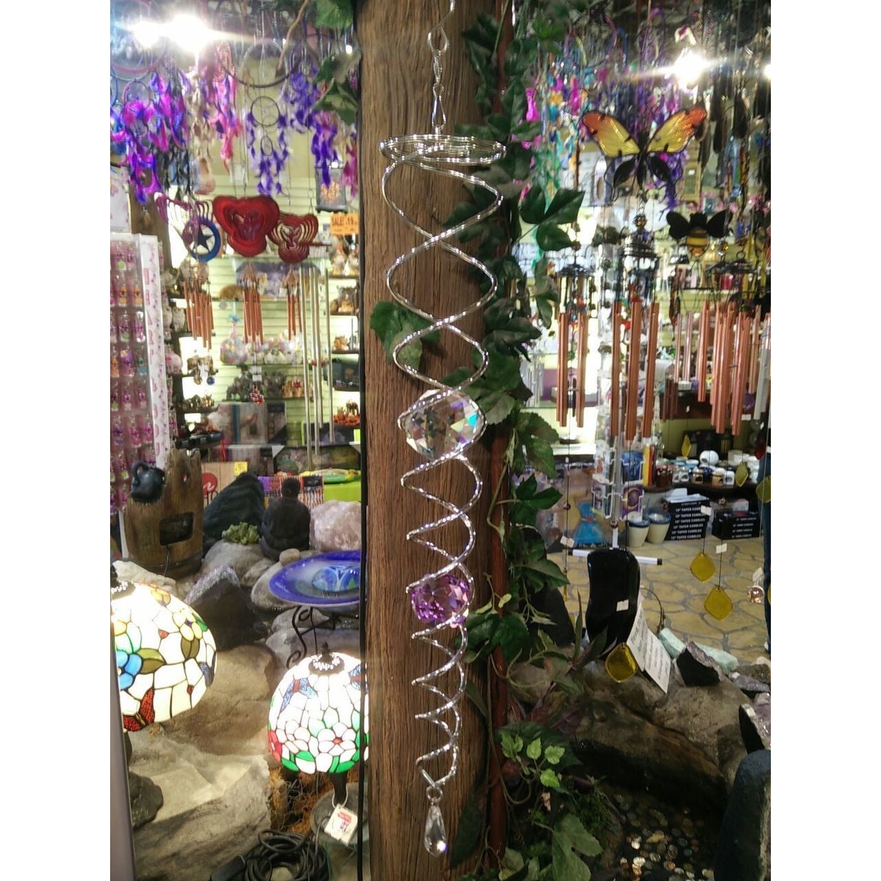Crystal Hanging Vortex Spinner - Rivendell Shop