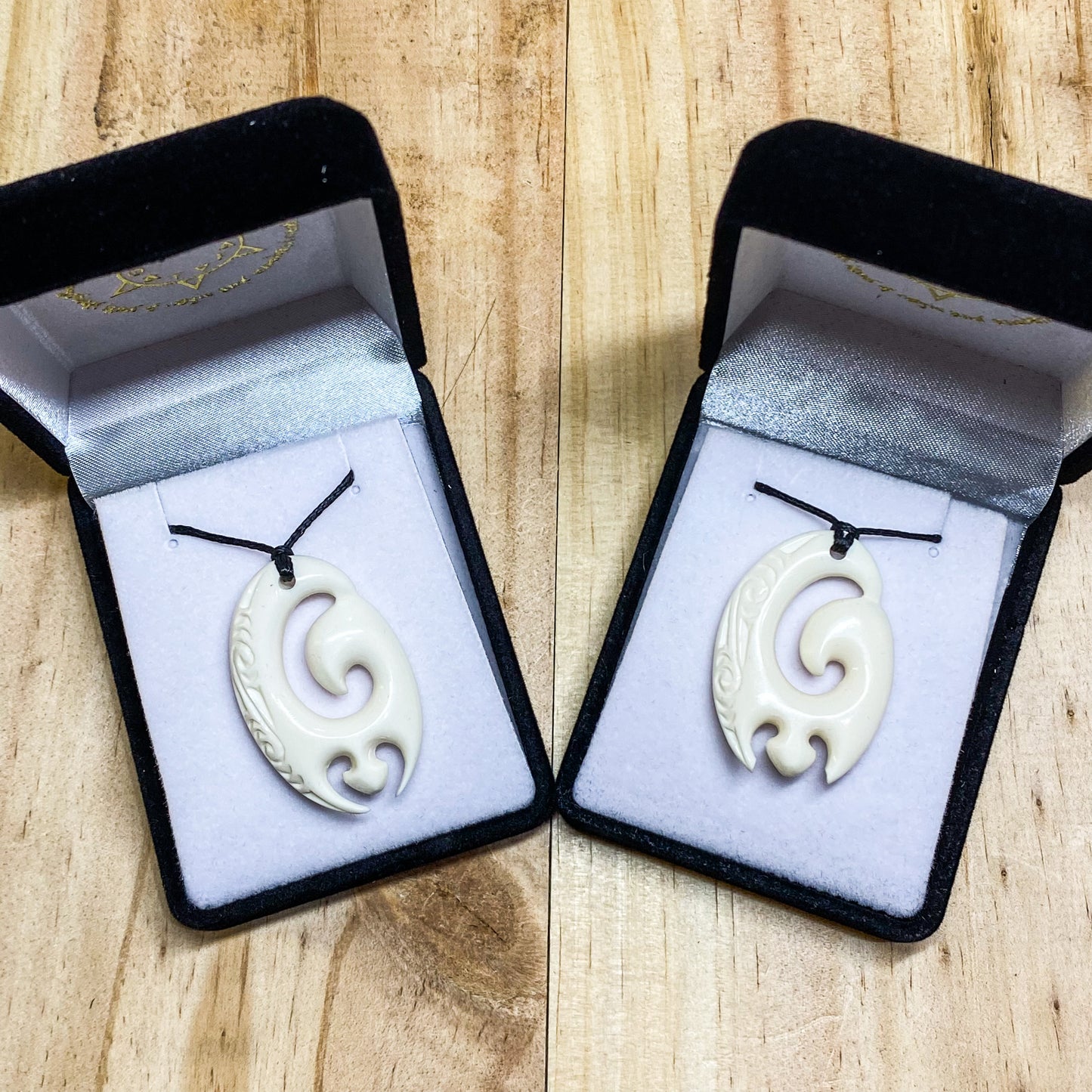 Handcarved Bone Enclosed Koru Pendant - Rivendell Shop