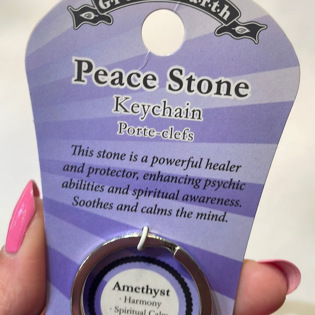 Amethyst keychain - Rivendell Shop