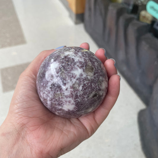 Lepidolite Sphere - Rivendell Shop