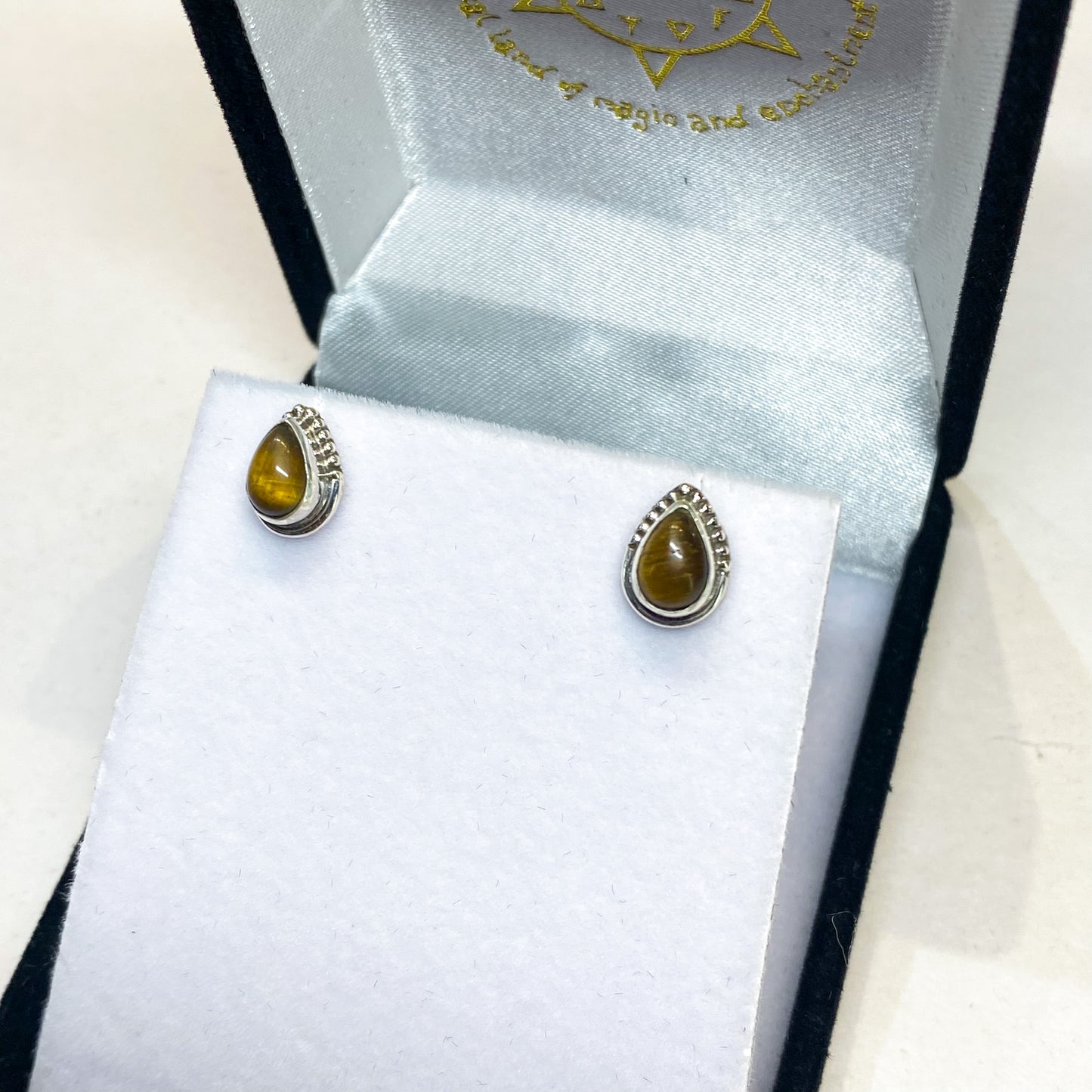 Tigers Eye Studs - Rivendell Shop