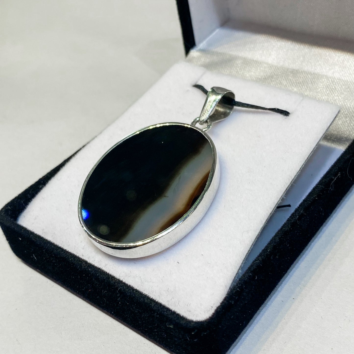 Rainbow Fluorite Sterling Silver Pendant - Rivendell Shop