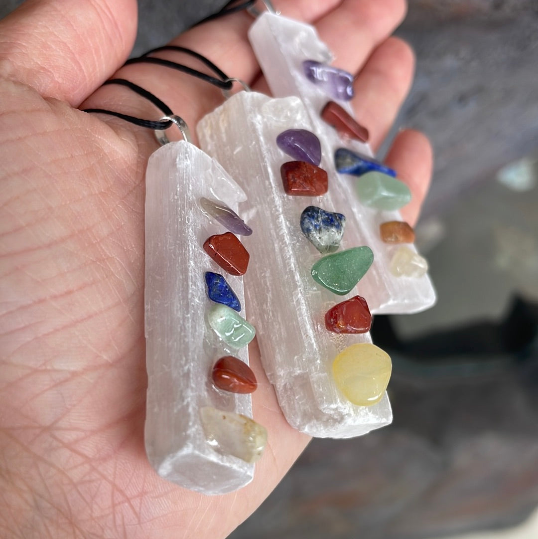 Selenite chraka pendant - Rivendell Shop