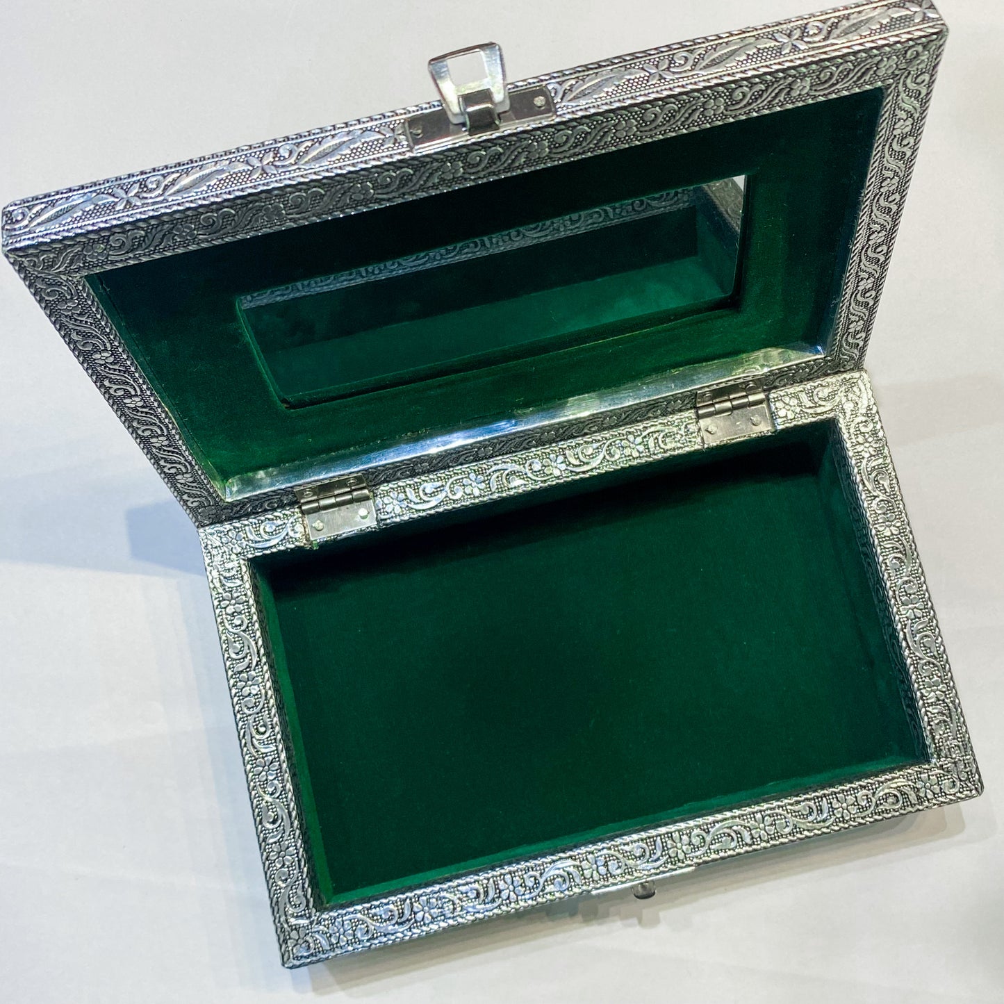 Tree of Life Green Fabric Jewellery Box - Rivendell Shop