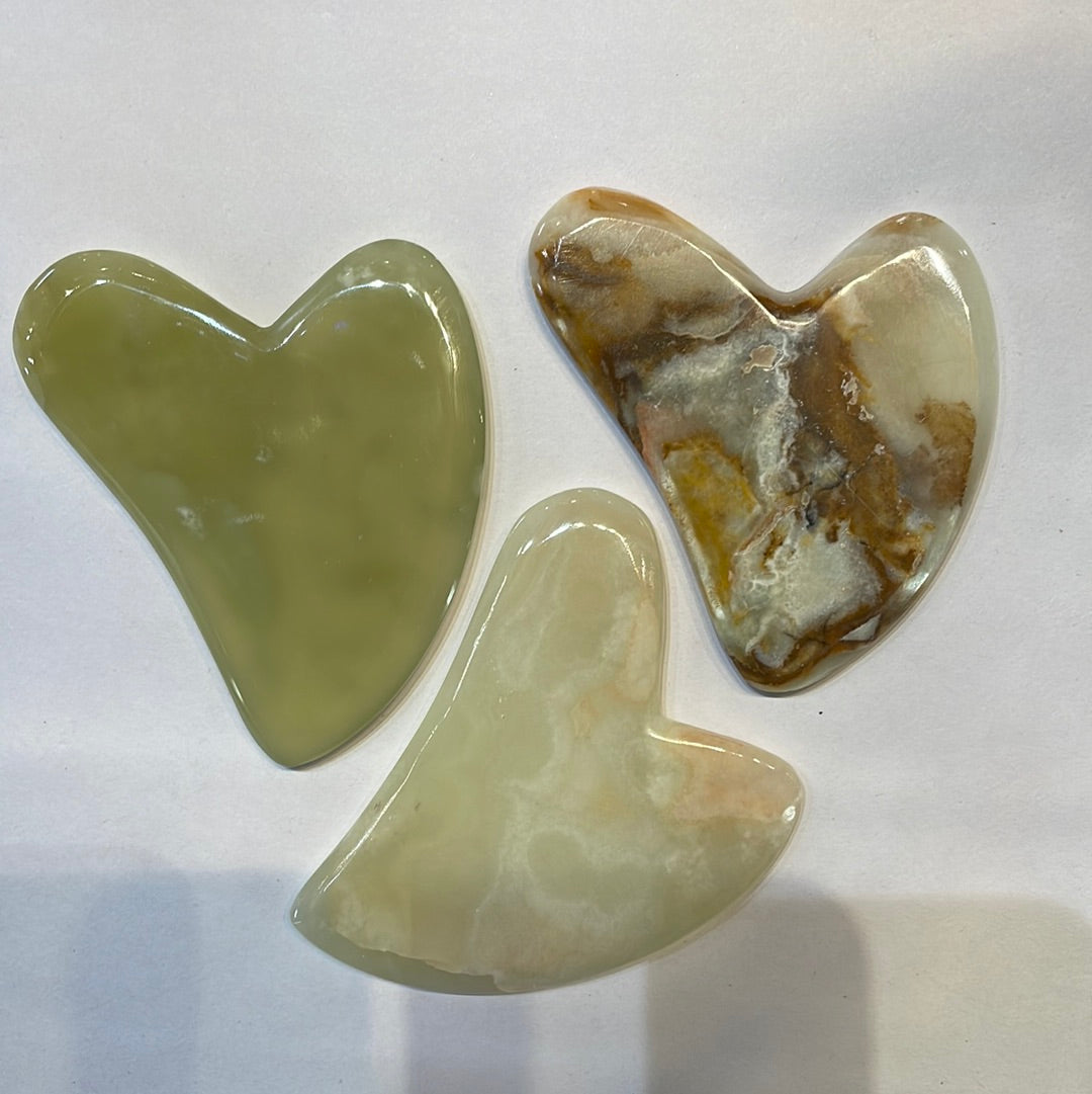 Banded calcite gua sha - Rivendell Shop