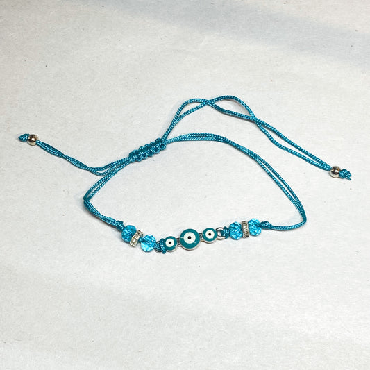 Evil Eye Protection Bracelet - Light Blue - Rivendell Shop