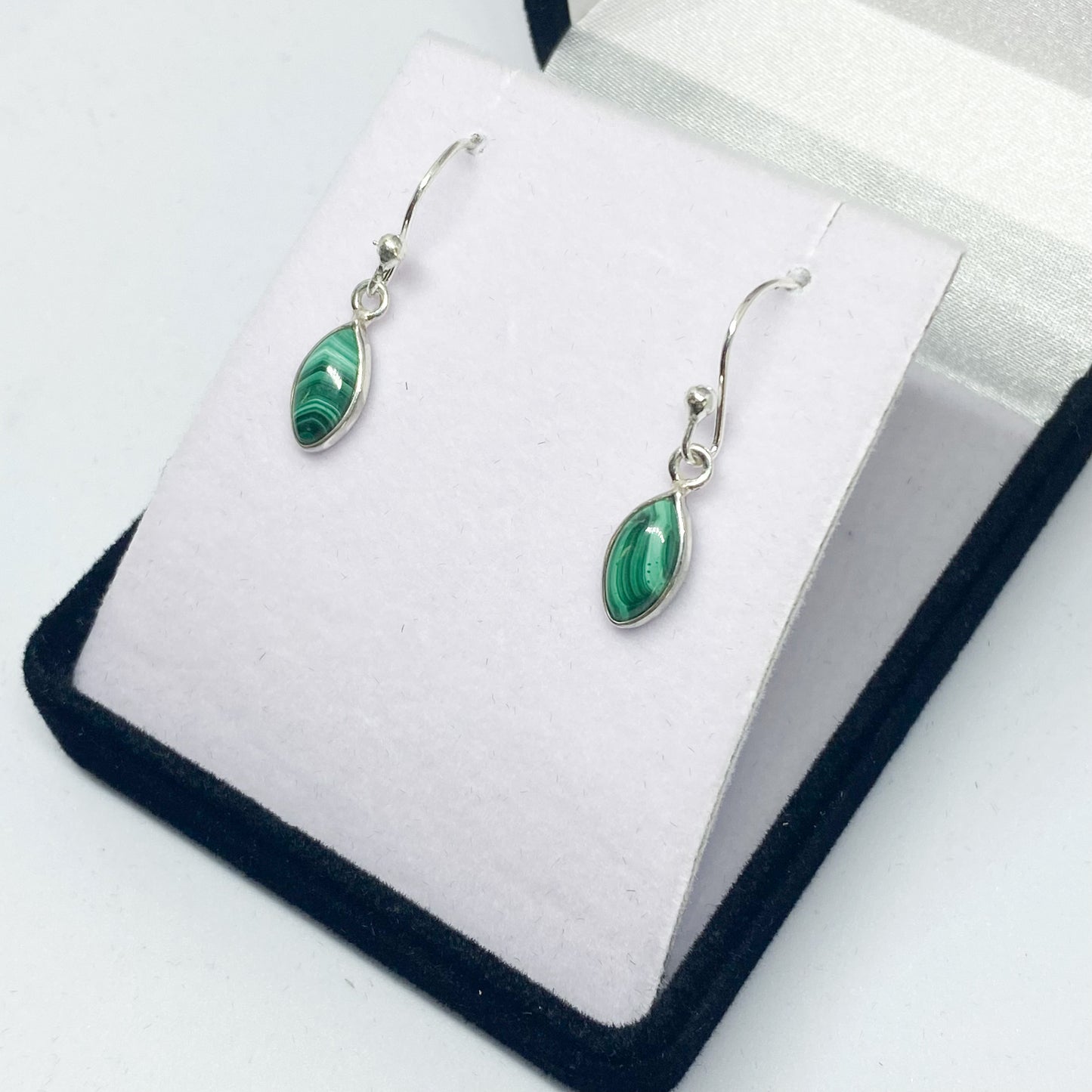 Malachite Drop Earrings - Rivendell Shop