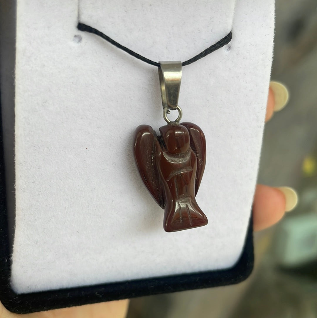 Flame jasper angel pendant - Rivendell Shop