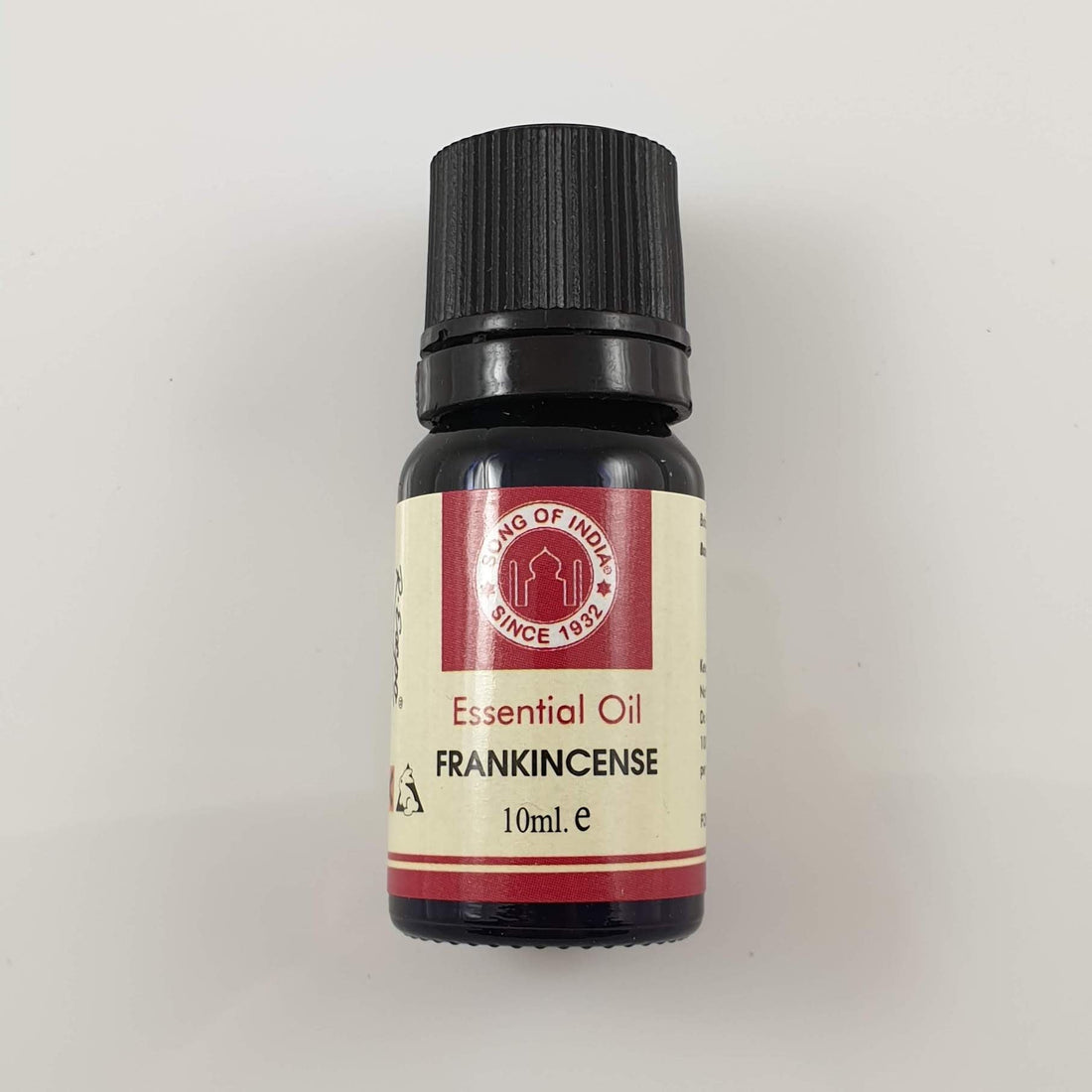 Bottle of Song of India frankincense essential oil