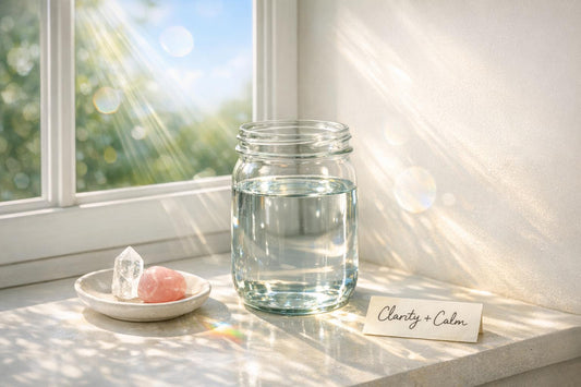 Crystals And Sun Water: A Perfect Pair