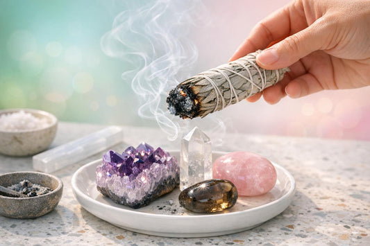 How to Smudge Crystals with Sage