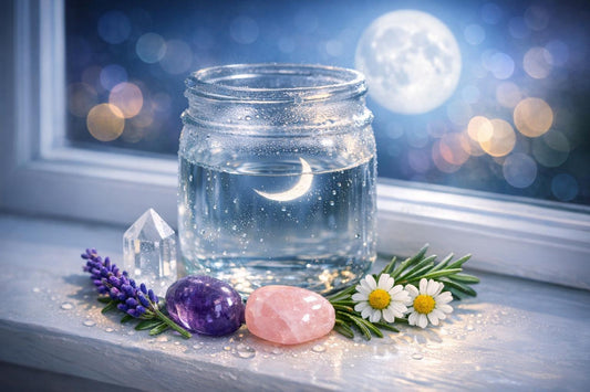 Crystals and Herbs for Lunar Water Rituals