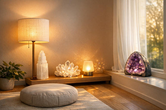Crystal Placement for Meditation Room Lighting