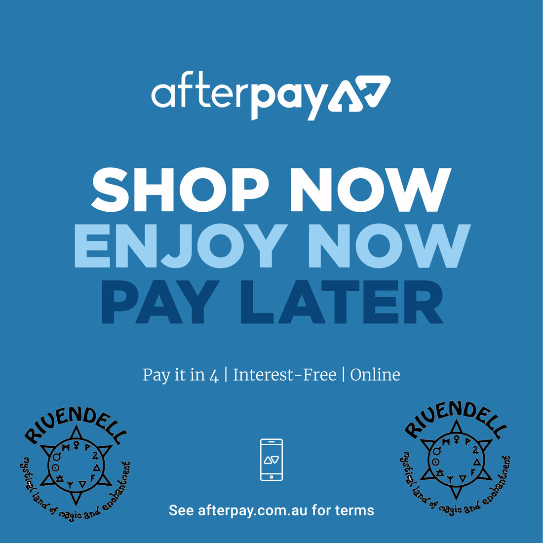 Huge new range online, and we're now accepting AfterPay!