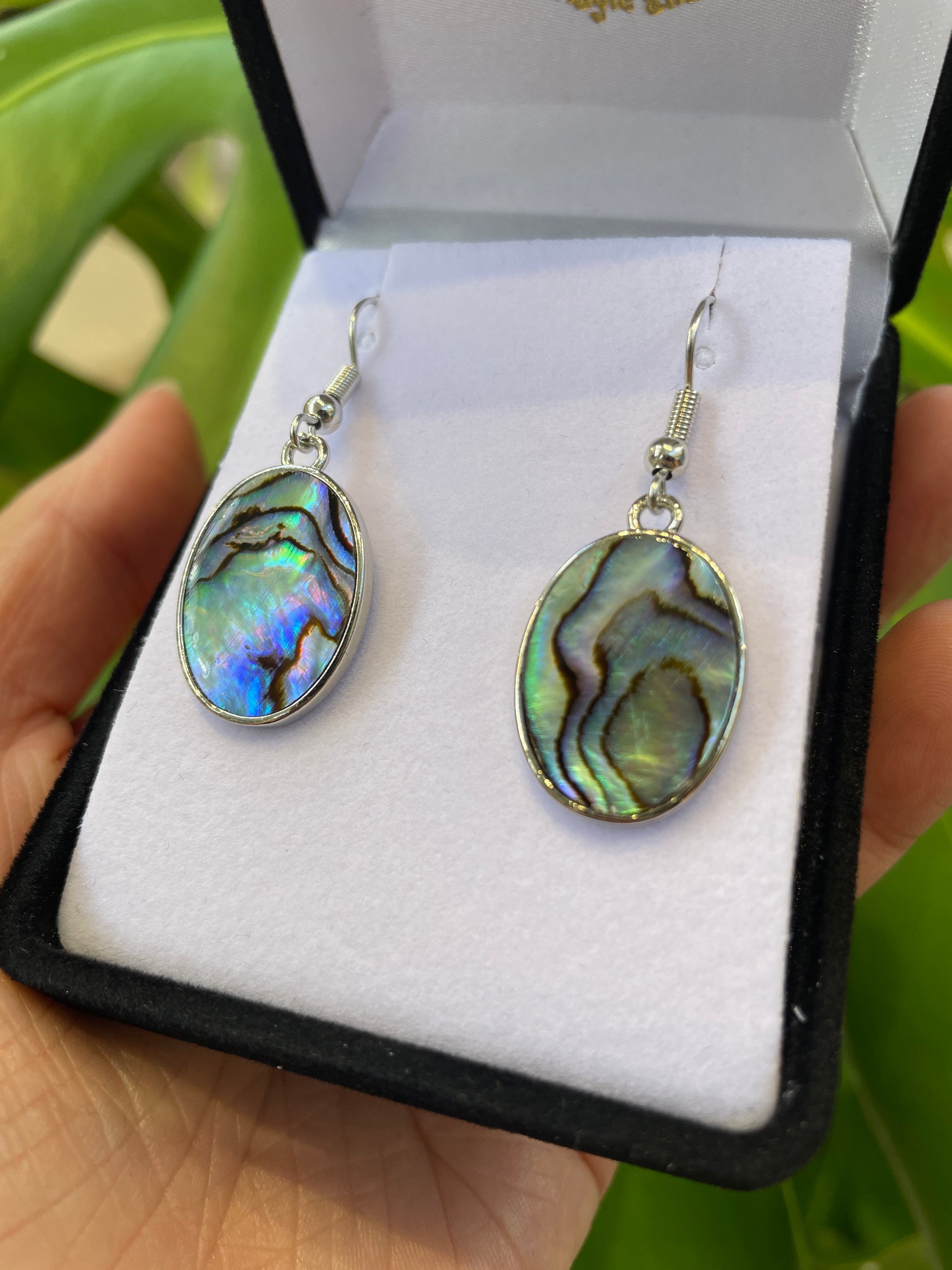 Paua Earrings - Large Oval - Rivendell Shop