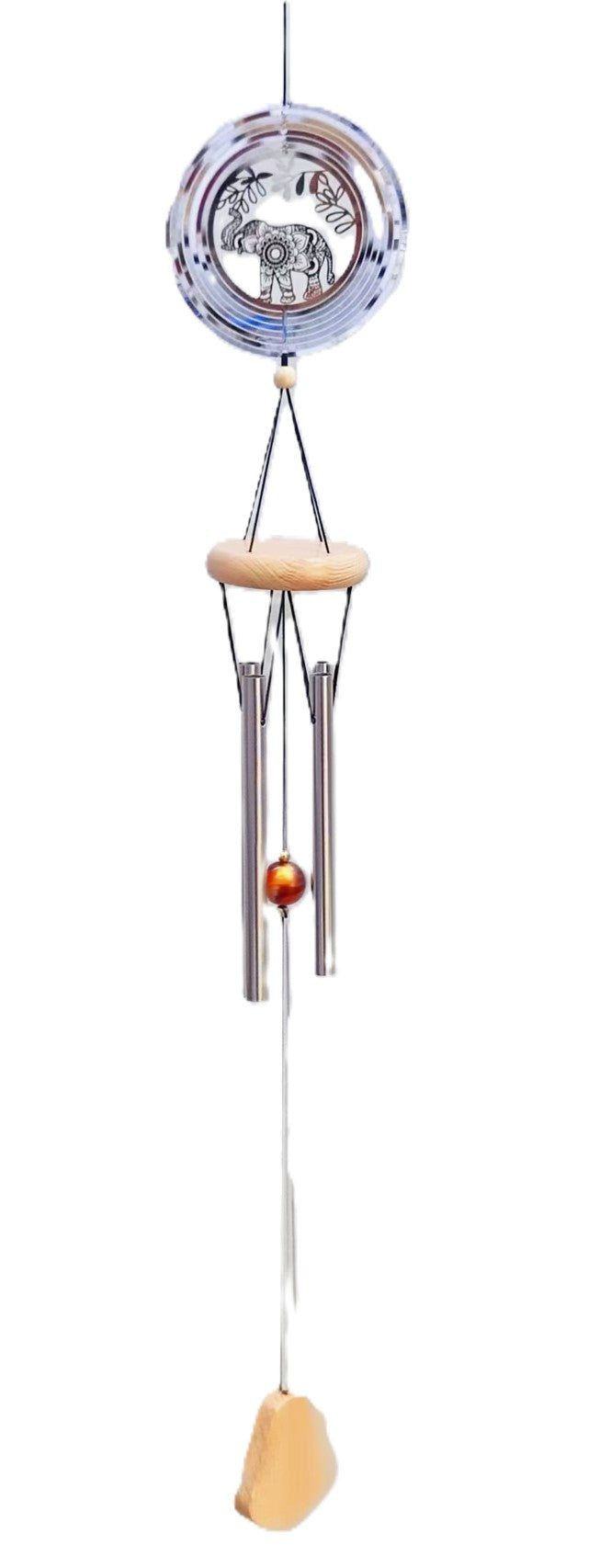 Spinner Windchime Lucky Elephant - Rivendell Shop