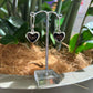 Black Coral Earrings - Heart - Rivendell Shop