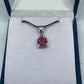 Garnet Silver Pendant - Rivendell Shop