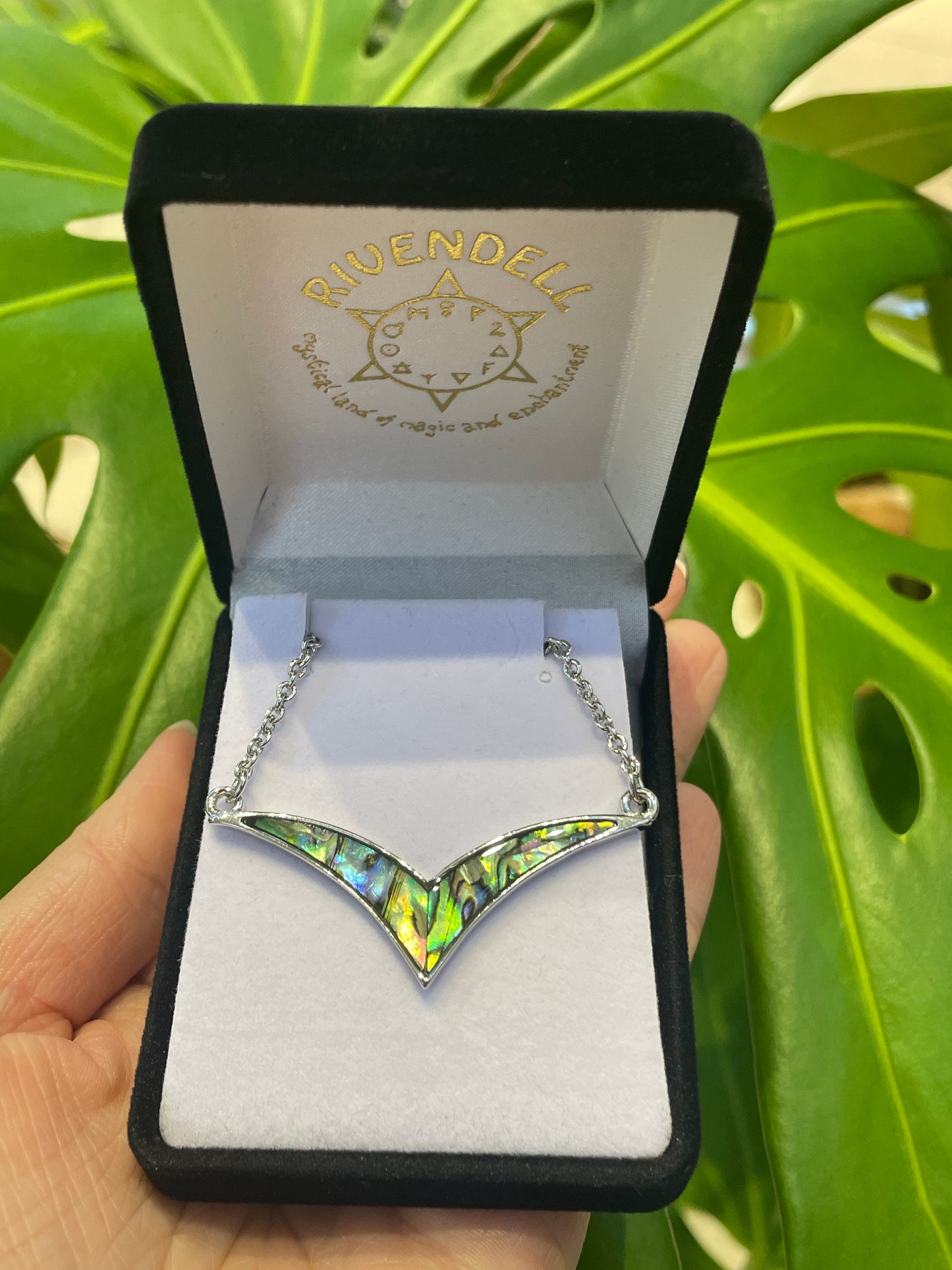 Paua Pendant - Bird - Rivendell Shop
