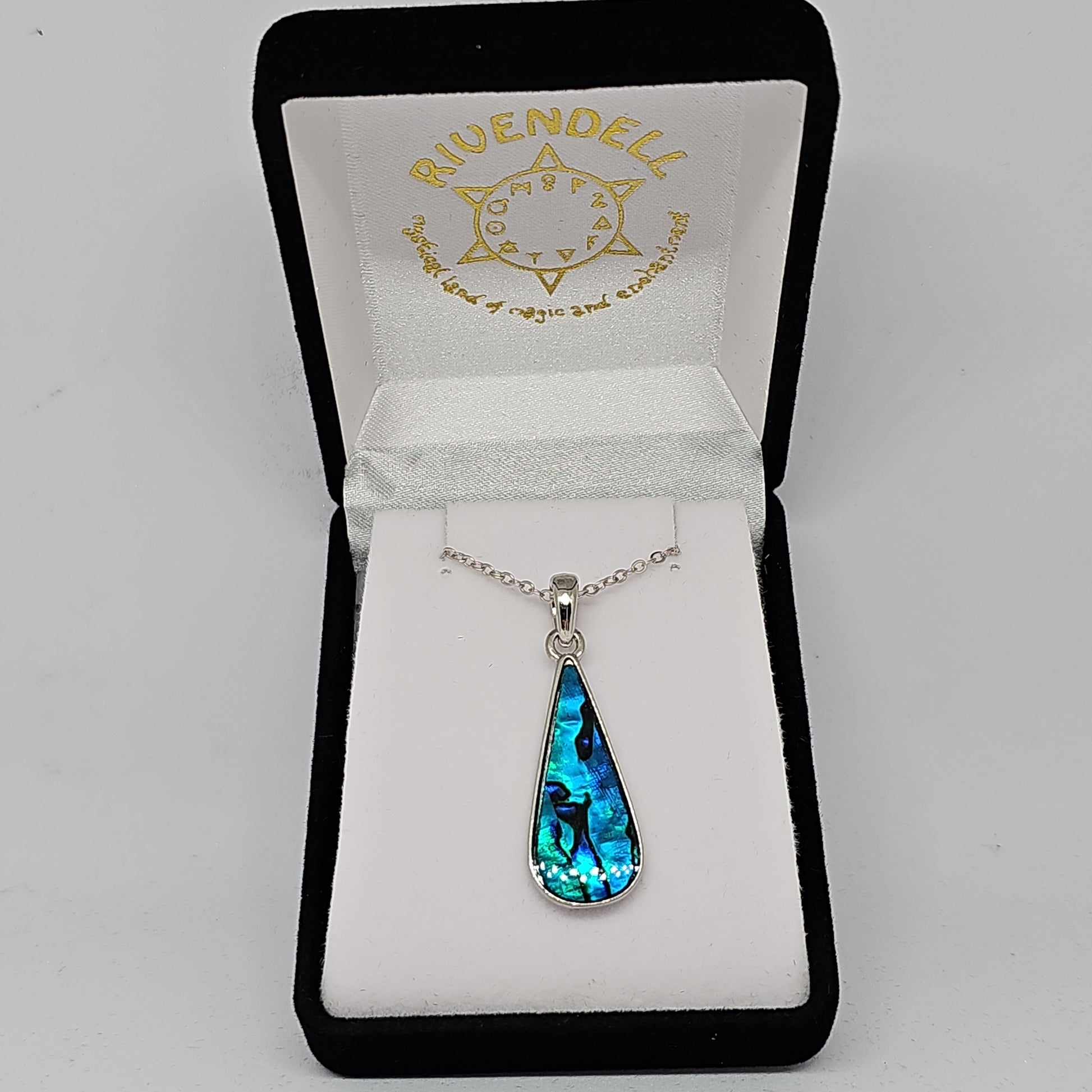 Paua drop pendant - Rivendell Shop