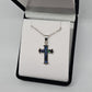 Paua pendant - cross - Rivendell Shop