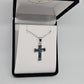 Paua pendant - cross - Rivendell Shop