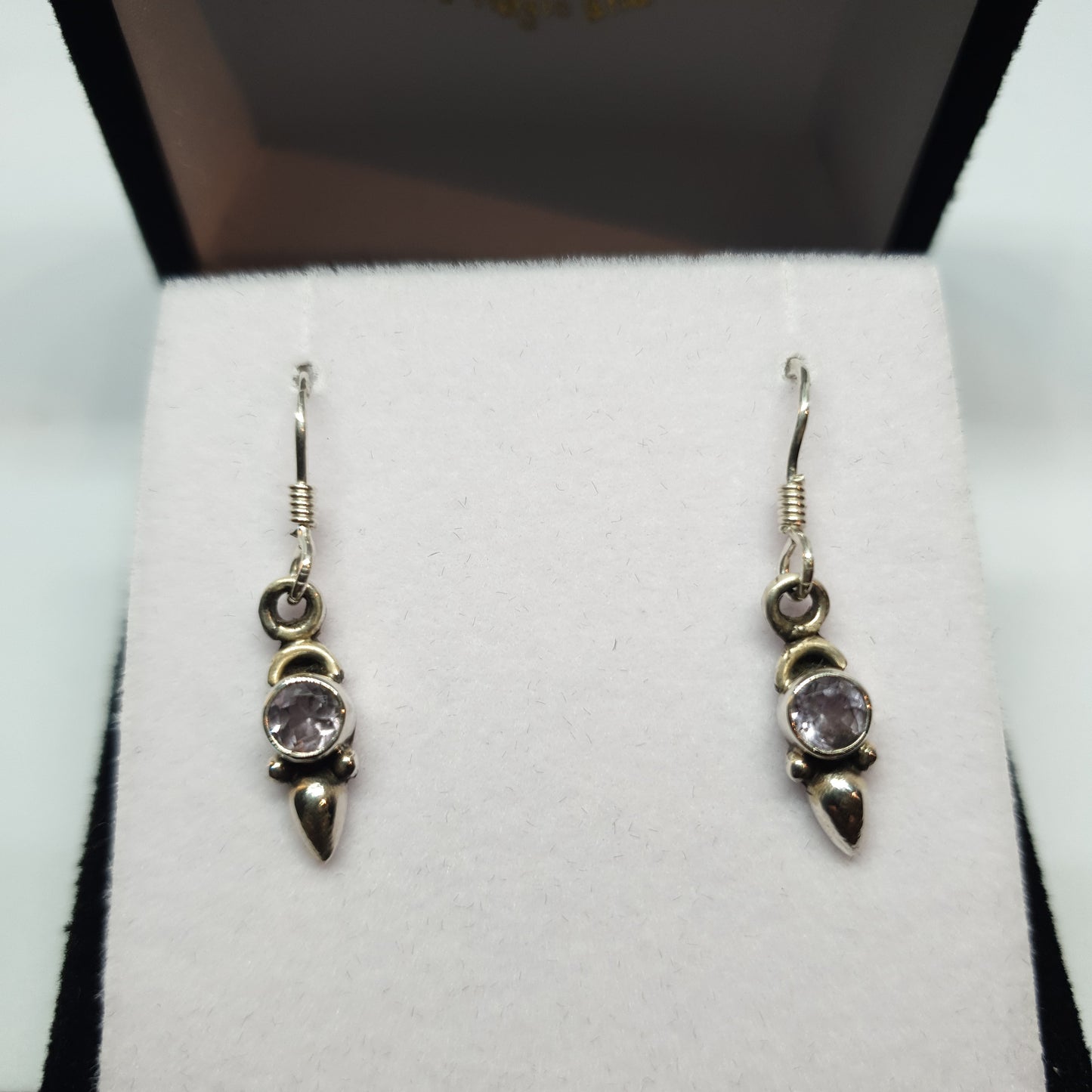 Amethyst 925 Sterling Silver Earrings - Rivendell Shop