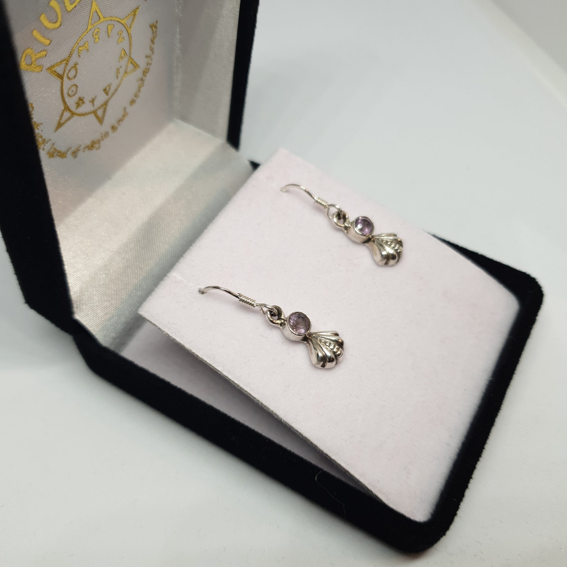 Amethyst 925 Sterling Silver Earrings - Rivendell Shop
