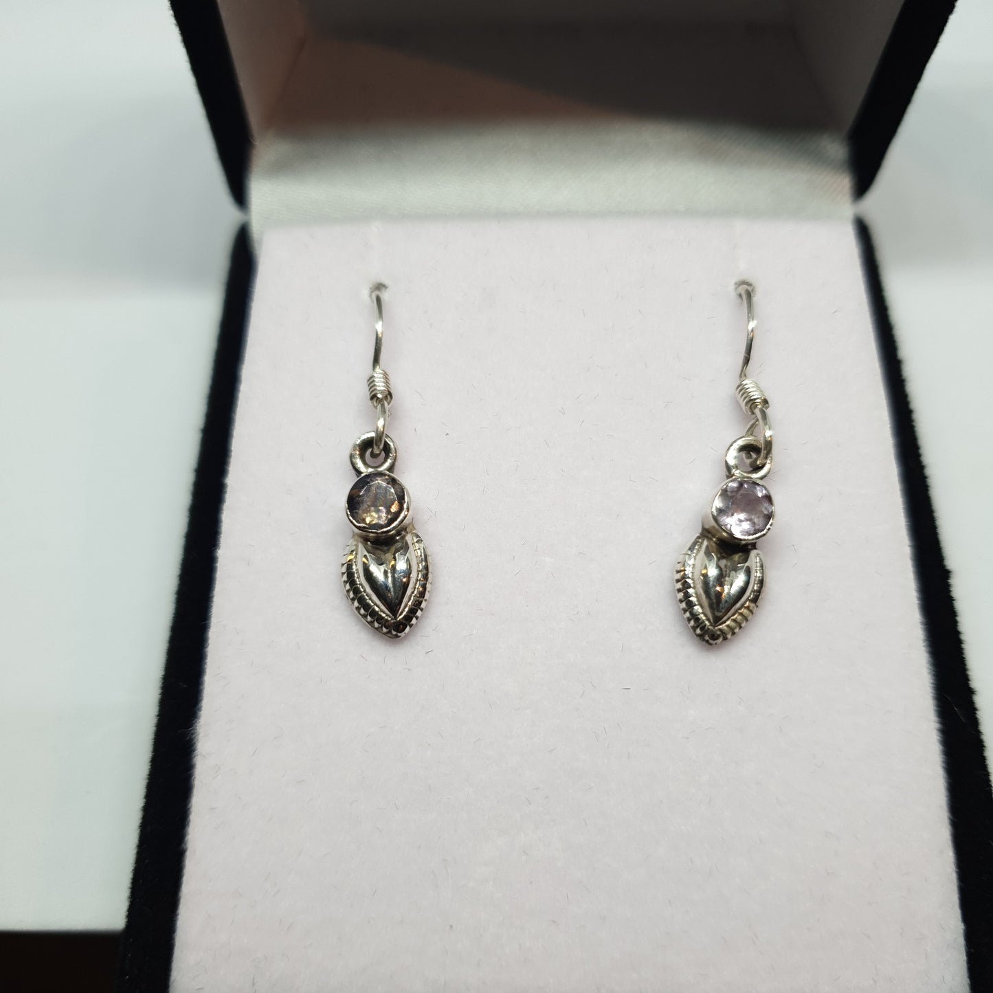 Amethyst 925 Sterling Silver Earrings - Rivendell Shop