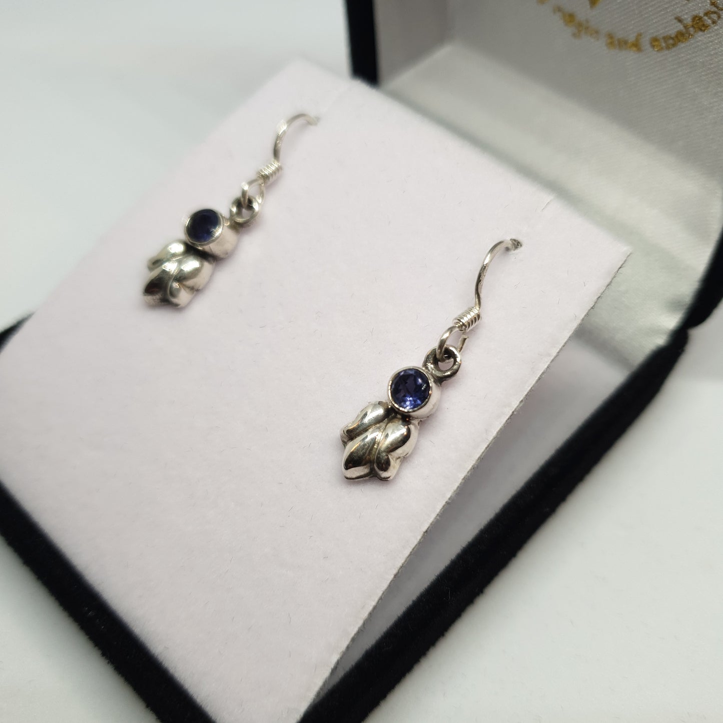 Iolite 925 Sterling Silver earrings - Rivendell Shop