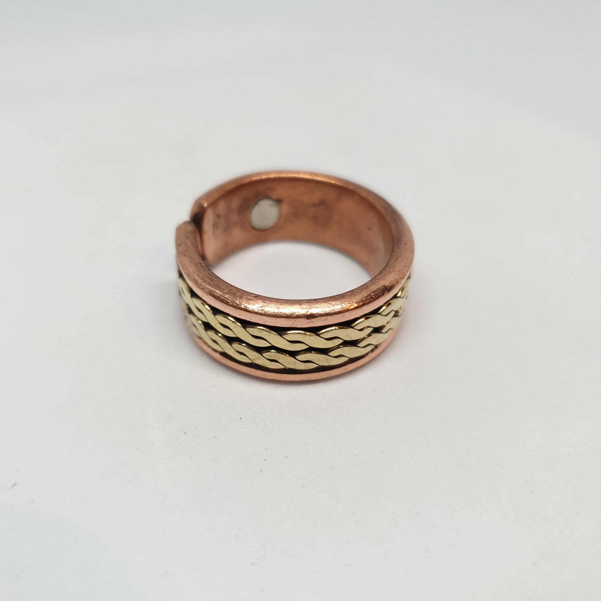 Double Twist Copper Magnetic Ring - Rivendell Shop