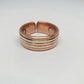 Stripes Copper Magnetic Ring - Rivendell Shop