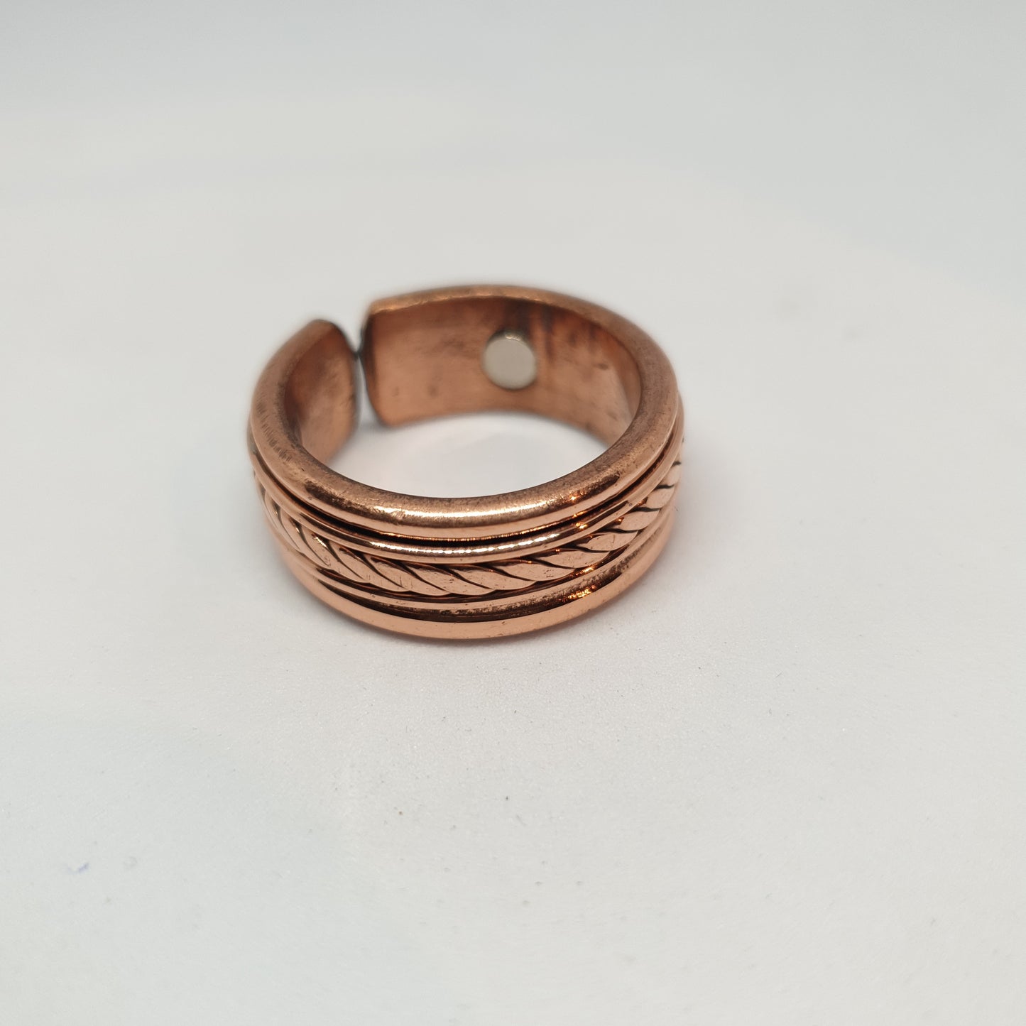 Woven Pattern Copper Magnetic Ring - Rivendell Shop